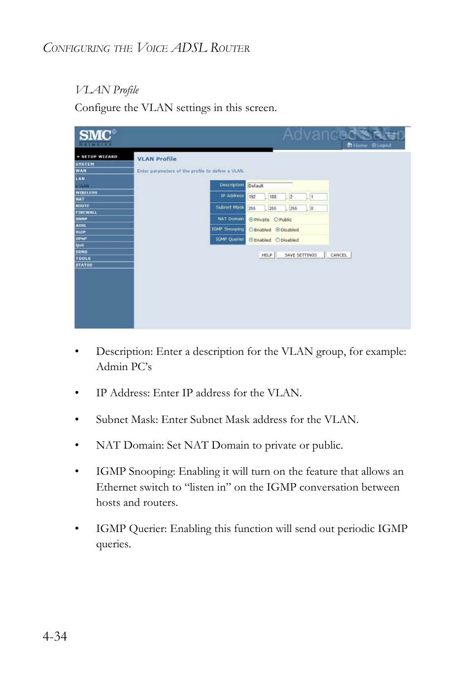 Adsl r | SMC Networks Barricade SMC7908VoWBRA2 User Manual | Page 70 / 151