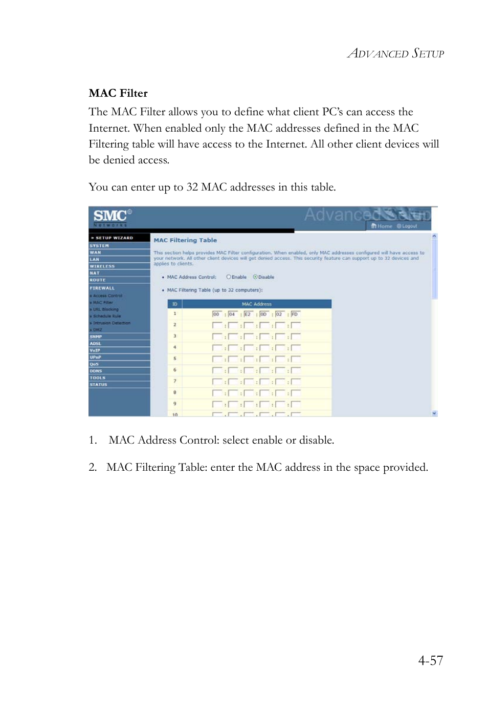 SMC Networks Barricade SMC7908VoWBRA2 User Manual | Page 93 / 151