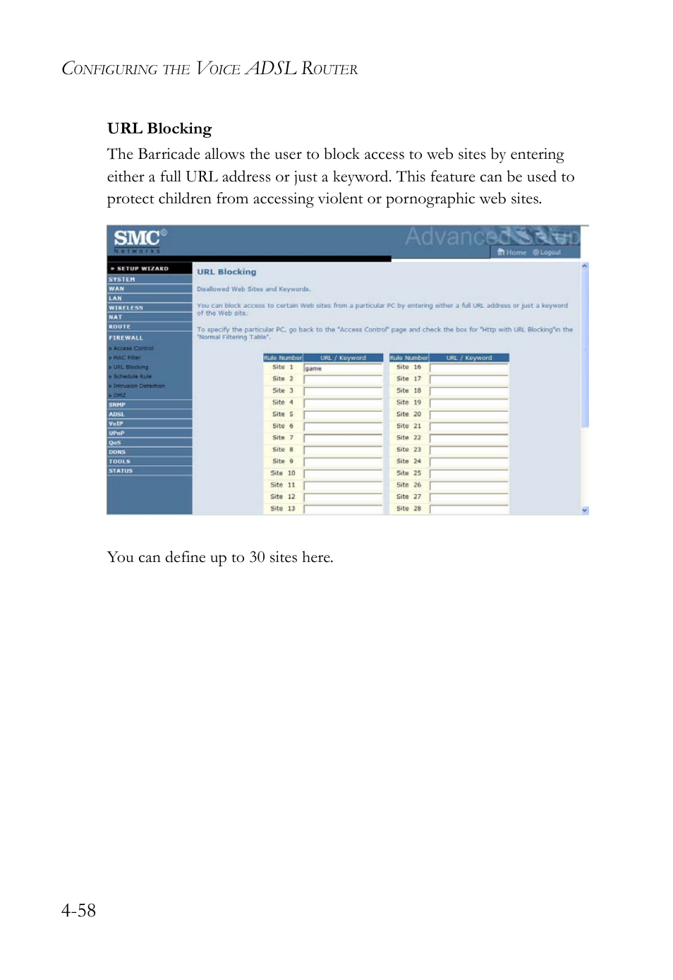 Adsl r | SMC Networks Barricade SMC7908VoWBRA2 User Manual | Page 94 / 151