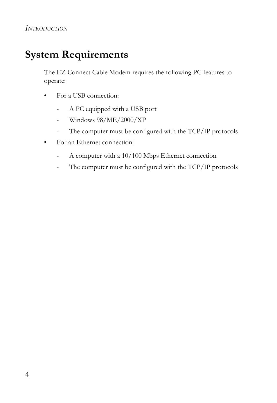 System requirements | SMC Networks SMC8011CM User Manual | Page 12 / 36