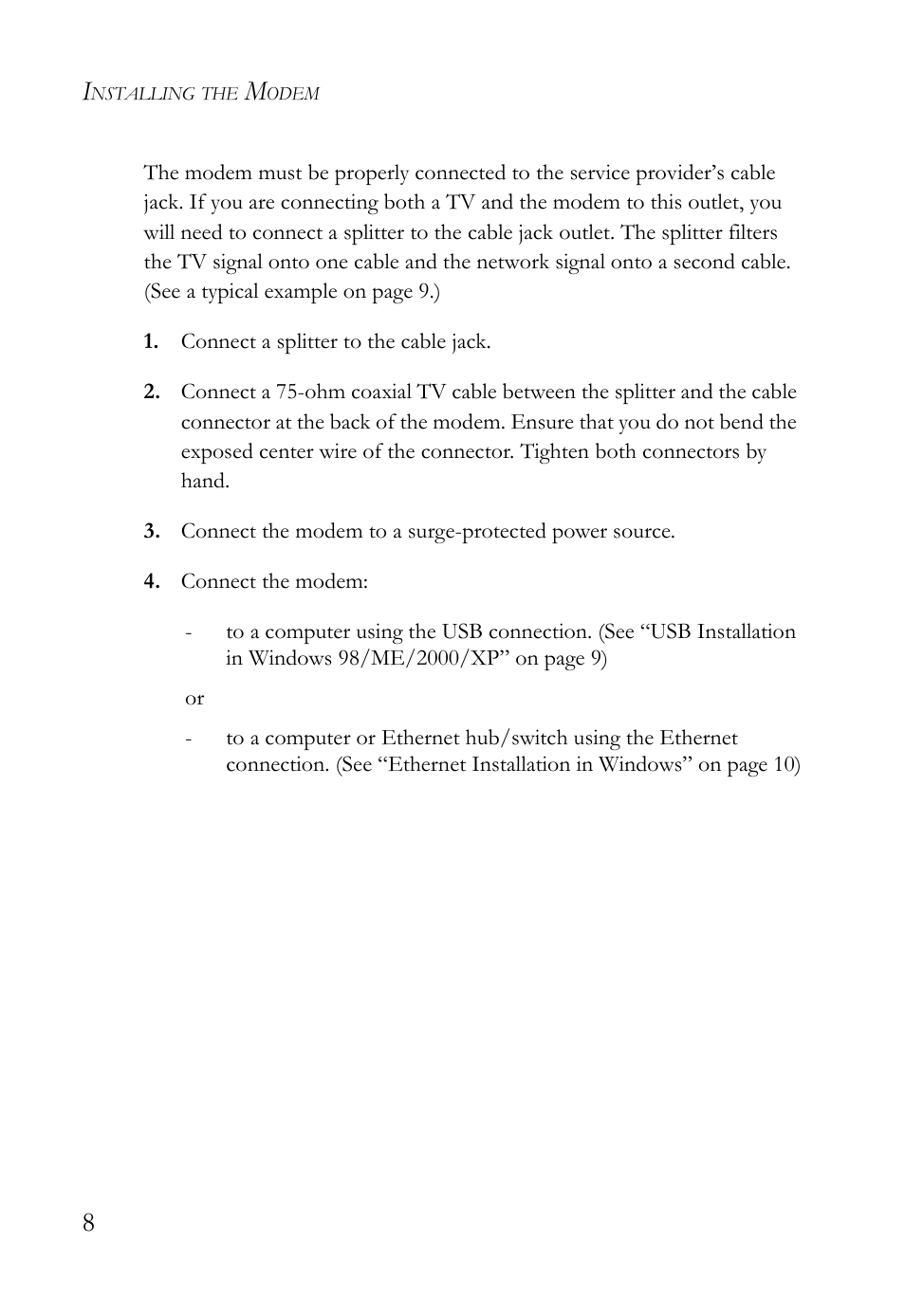 SMC Networks SMC8011CM User Manual | Page 16 / 36