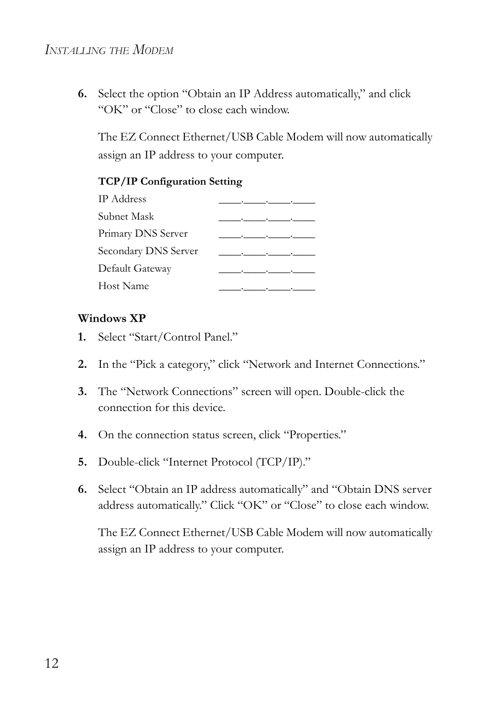 SMC Networks SMC8011CM User Manual | Page 20 / 36