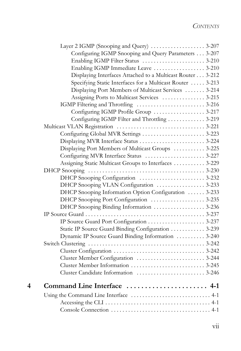 4command line interface -1 | SMC Networks SMC Tiger 10/100 SMC6128L2 User Manual | Page 11 / 606
