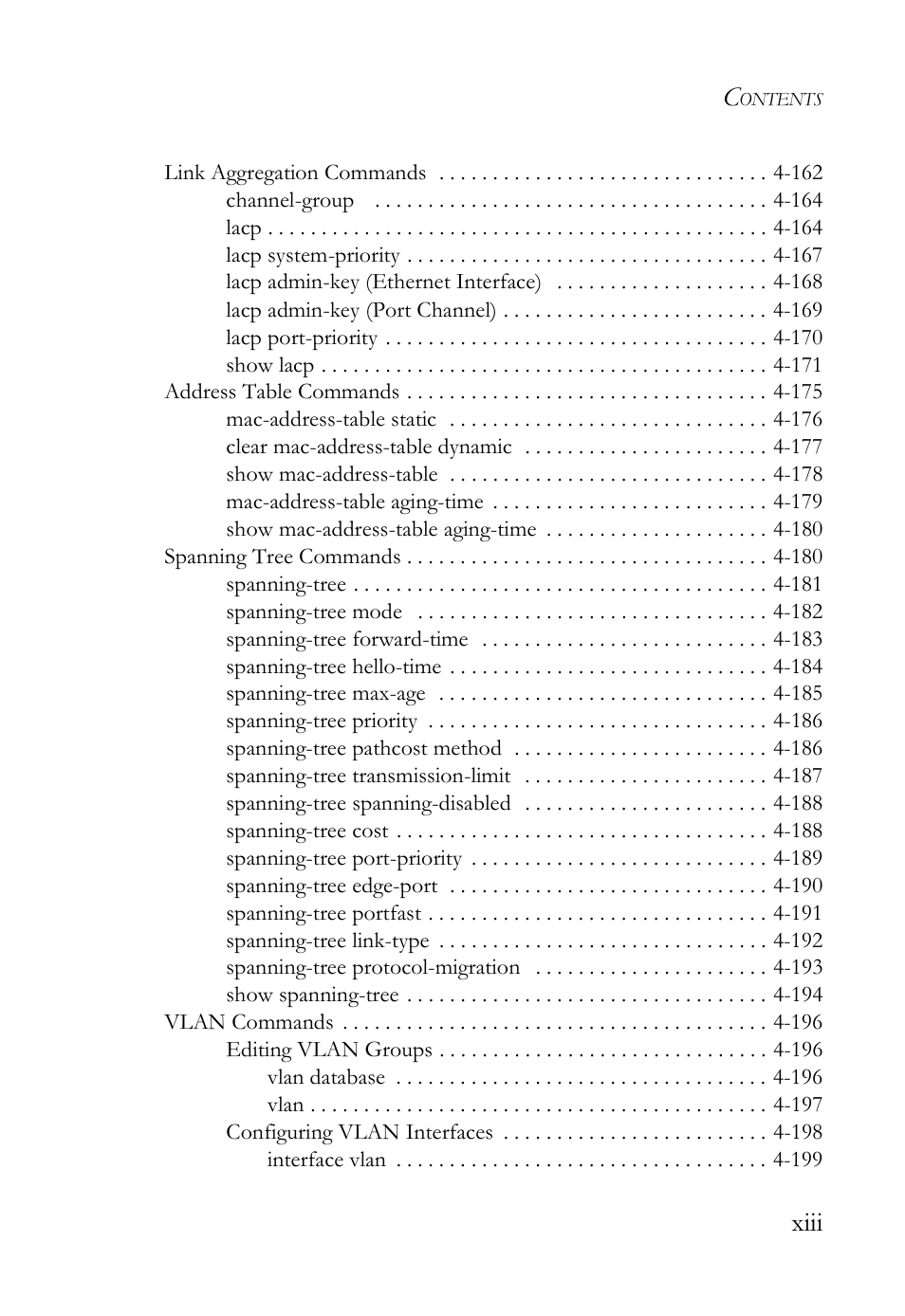 Xiii | SMC Networks SMC Tiger 10/100 SMC6128L2 User Manual | Page 17 / 606