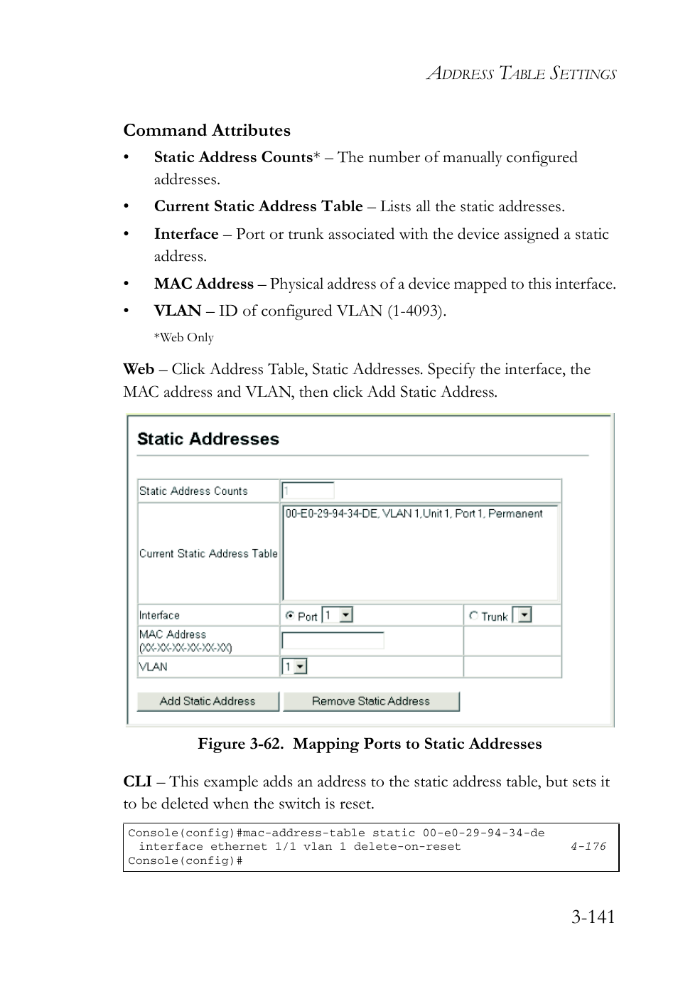 Command attributes | SMC Networks SMC Tiger 10/100 SMC6128L2 User Manual | Page 195 / 606