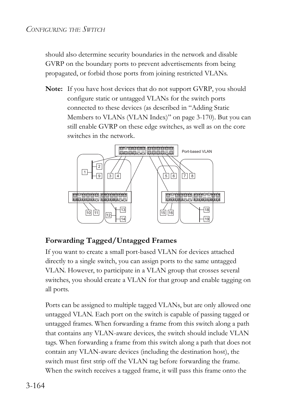Forwarding tagged/untagged frames, Forwarding tagged/untagged frames -164 | SMC Networks SMC Tiger 10/100 SMC6128L2 User Manual | Page 218 / 606