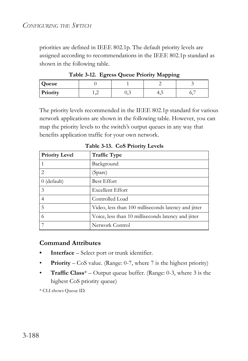 Command attributes | SMC Networks SMC Tiger 10/100 SMC6128L2 User Manual | Page 242 / 606
