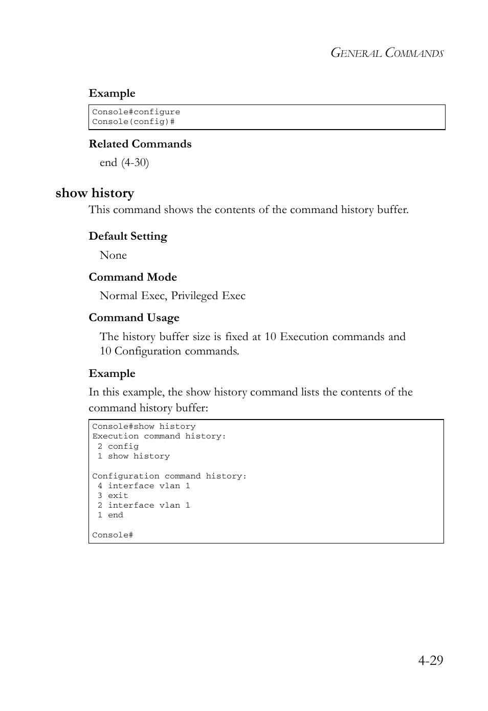 Show history, Show history -29 | SMC Networks SMC Tiger 10/100 SMC6128L2 User Manual | Page 329 / 606
