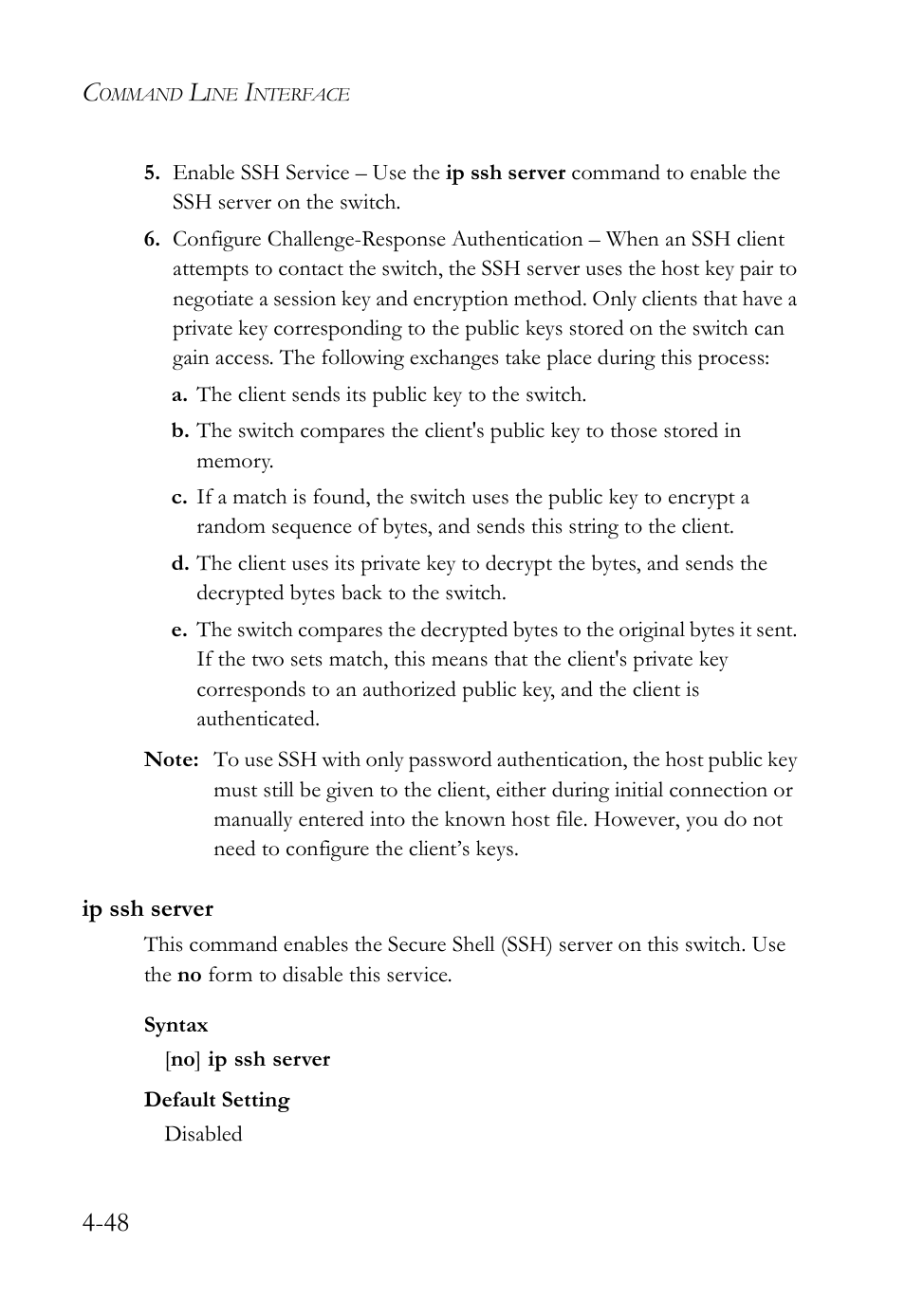 Ip ssh server, Ip ssh server -48 | SMC Networks SMC Tiger 10/100 SMC6128L2 User Manual | Page 348 / 606