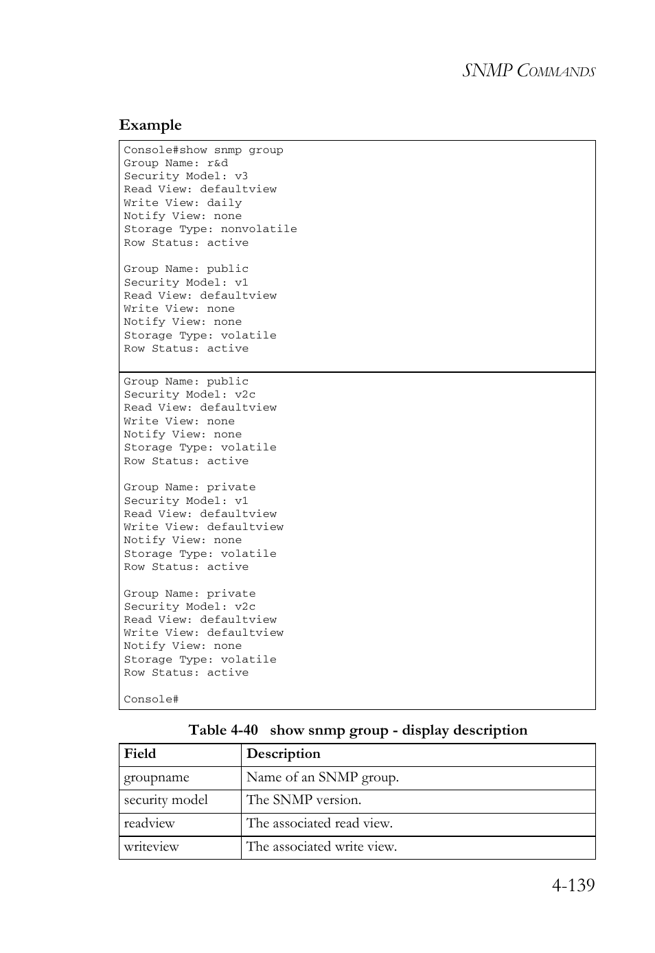 Snmp c | SMC Networks SMC Tiger 10/100 SMC6128L2 User Manual | Page 439 / 606
