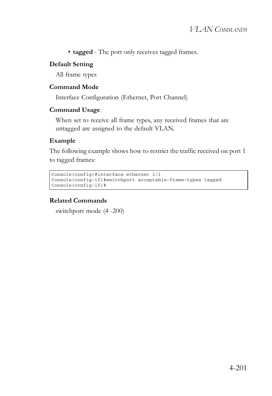 Vlan c | SMC Networks SMC Tiger 10/100 SMC6128L2 User Manual | Page 501 / 606