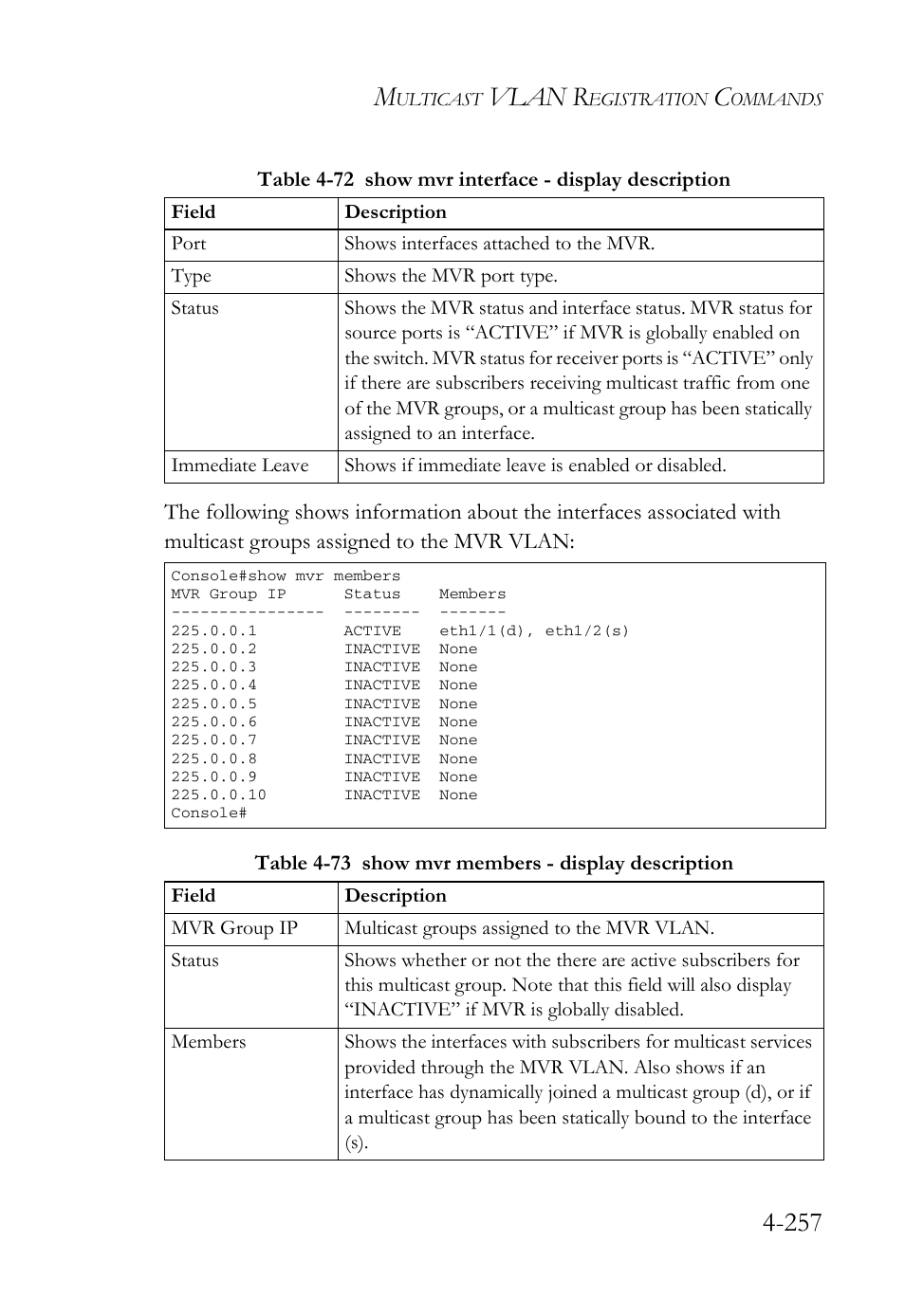 Vlan r | SMC Networks SMC Tiger 10/100 SMC6128L2 User Manual | Page 557 / 606