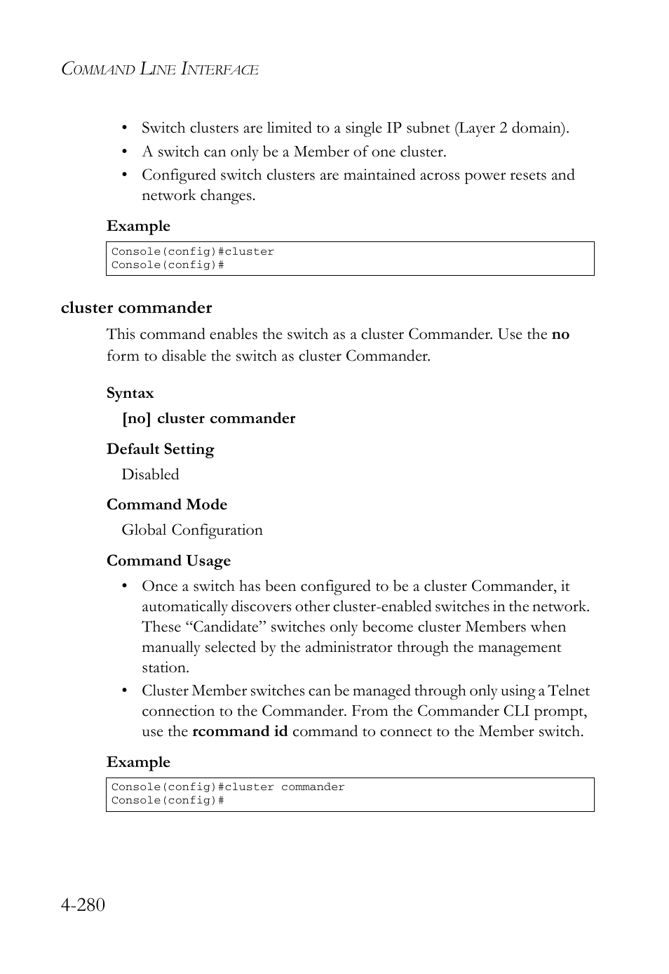 Cluster commander, Cluster commander -280 | SMC Networks SMC Tiger 10/100 SMC6128L2 User Manual | Page 580 / 606