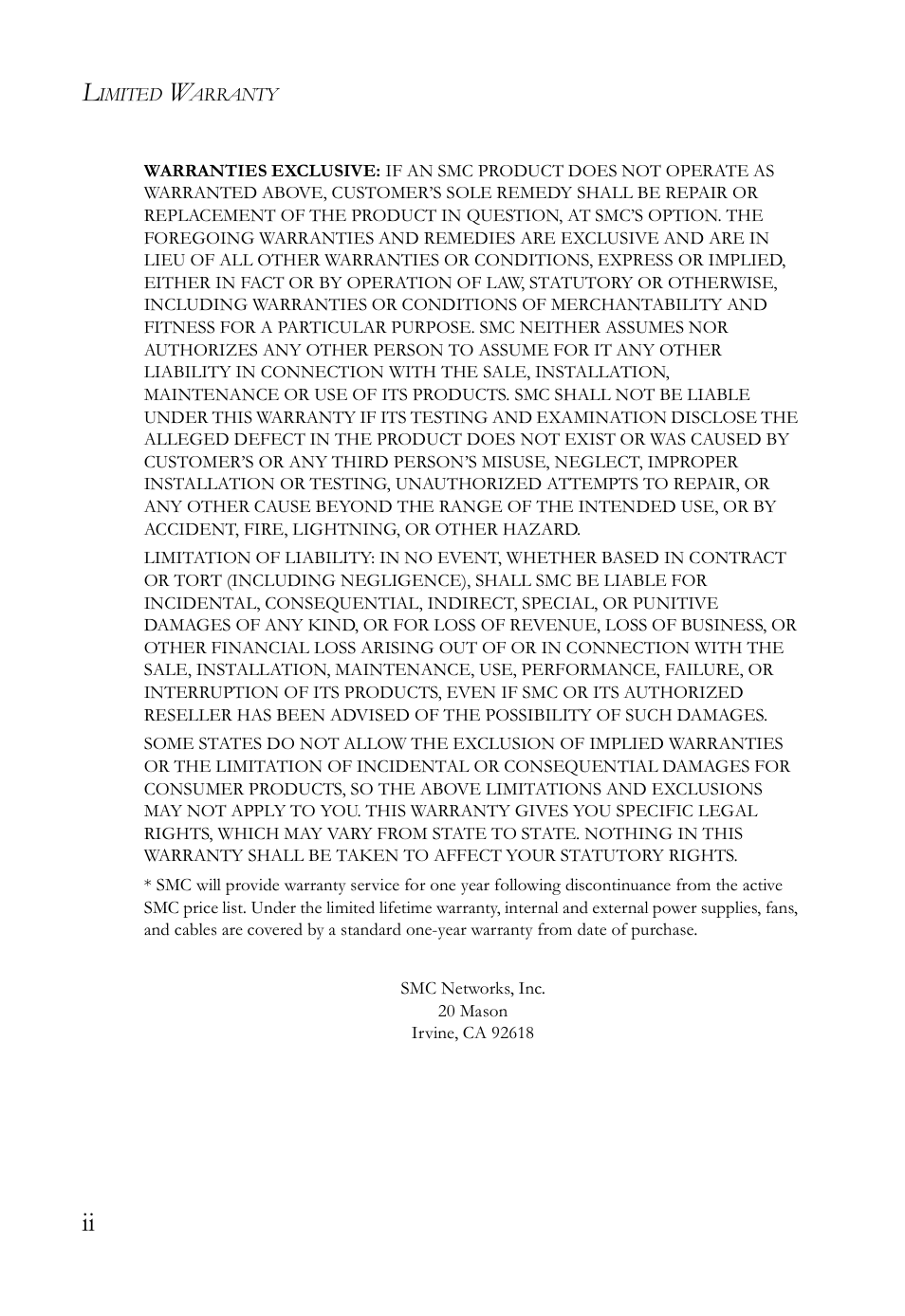 SMC Networks SMC Tiger 10/100 SMC6128L2 User Manual | Page 6 / 606