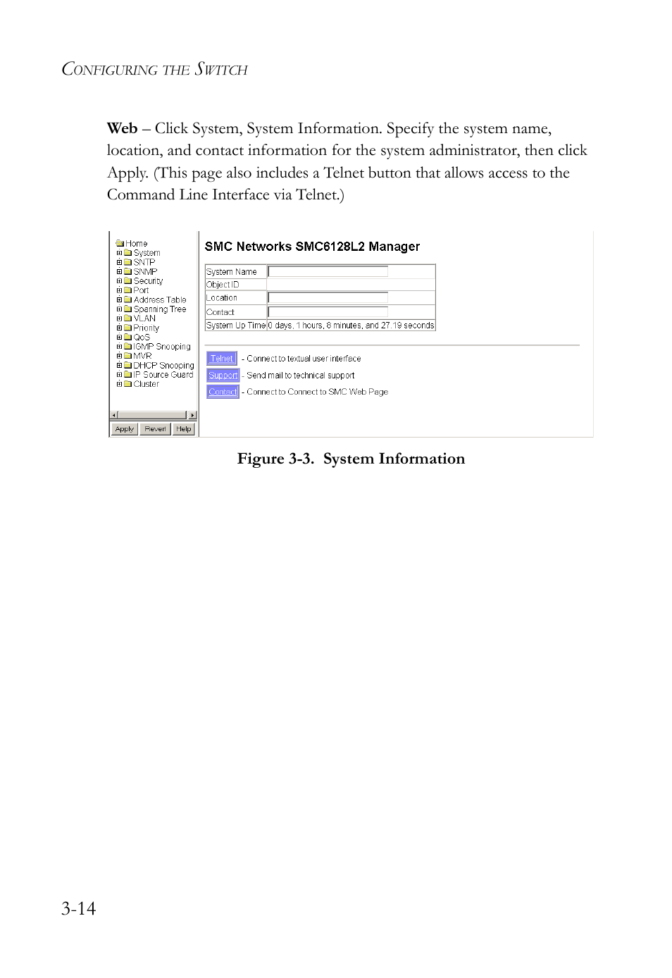 Figure 3-3, System information -14 | SMC Networks SMC Tiger 10/100 SMC6128L2 User Manual | Page 68 / 606