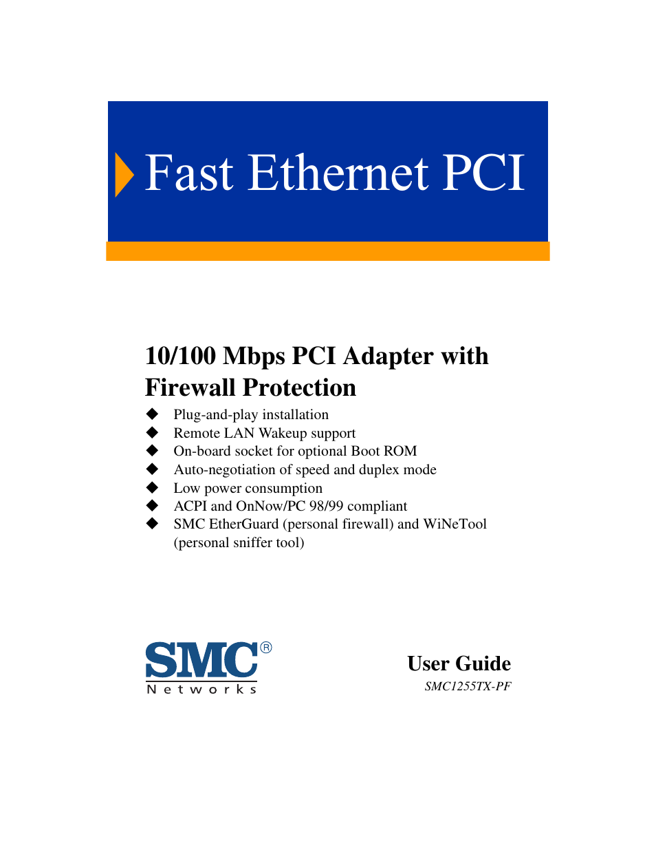 SMC Networks 10/100 Mbps User Manual | 54 pages