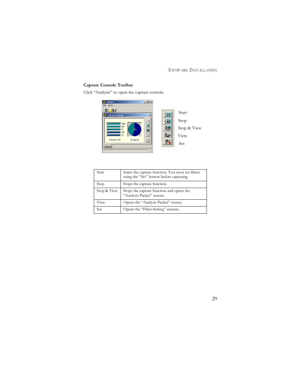 Capture console toolbar, Capture console toolbar f | SMC Networks 10/100 Mbps User Manual | Page 39 / 54