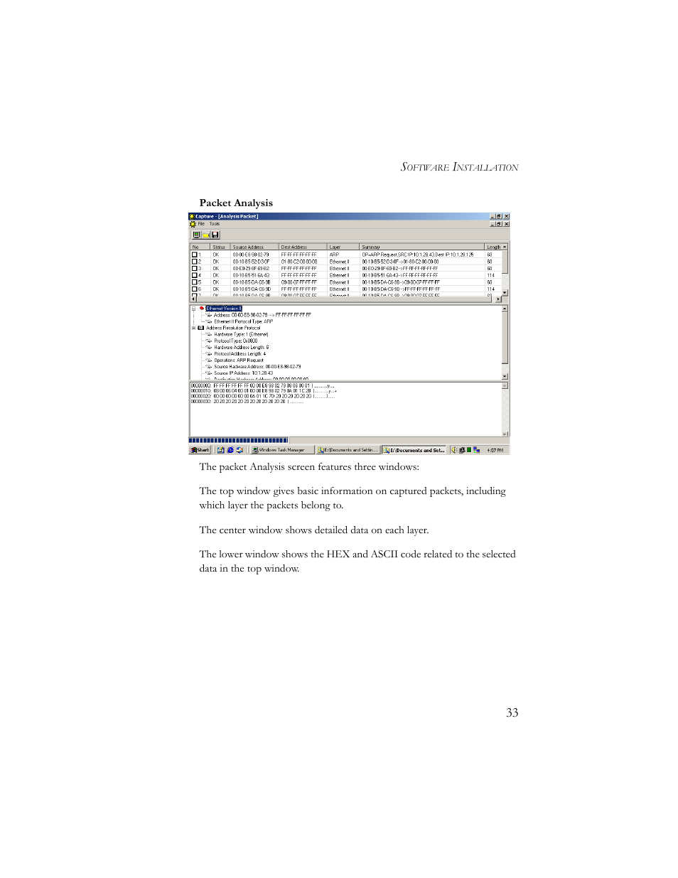 Packet analysis | SMC Networks 10/100 Mbps User Manual | Page 43 / 54