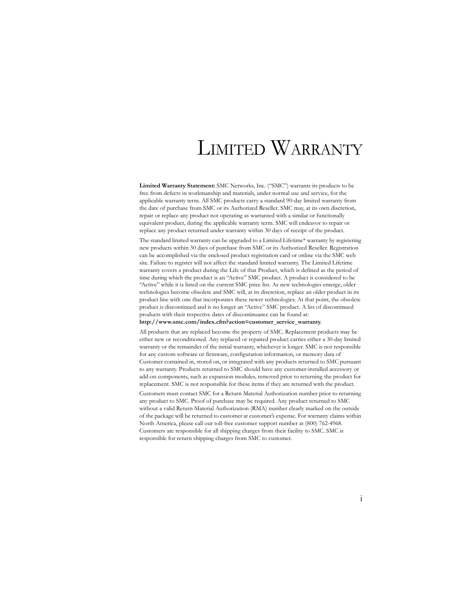 SMC Networks 10/100 Mbps User Manual | Page 5 / 54