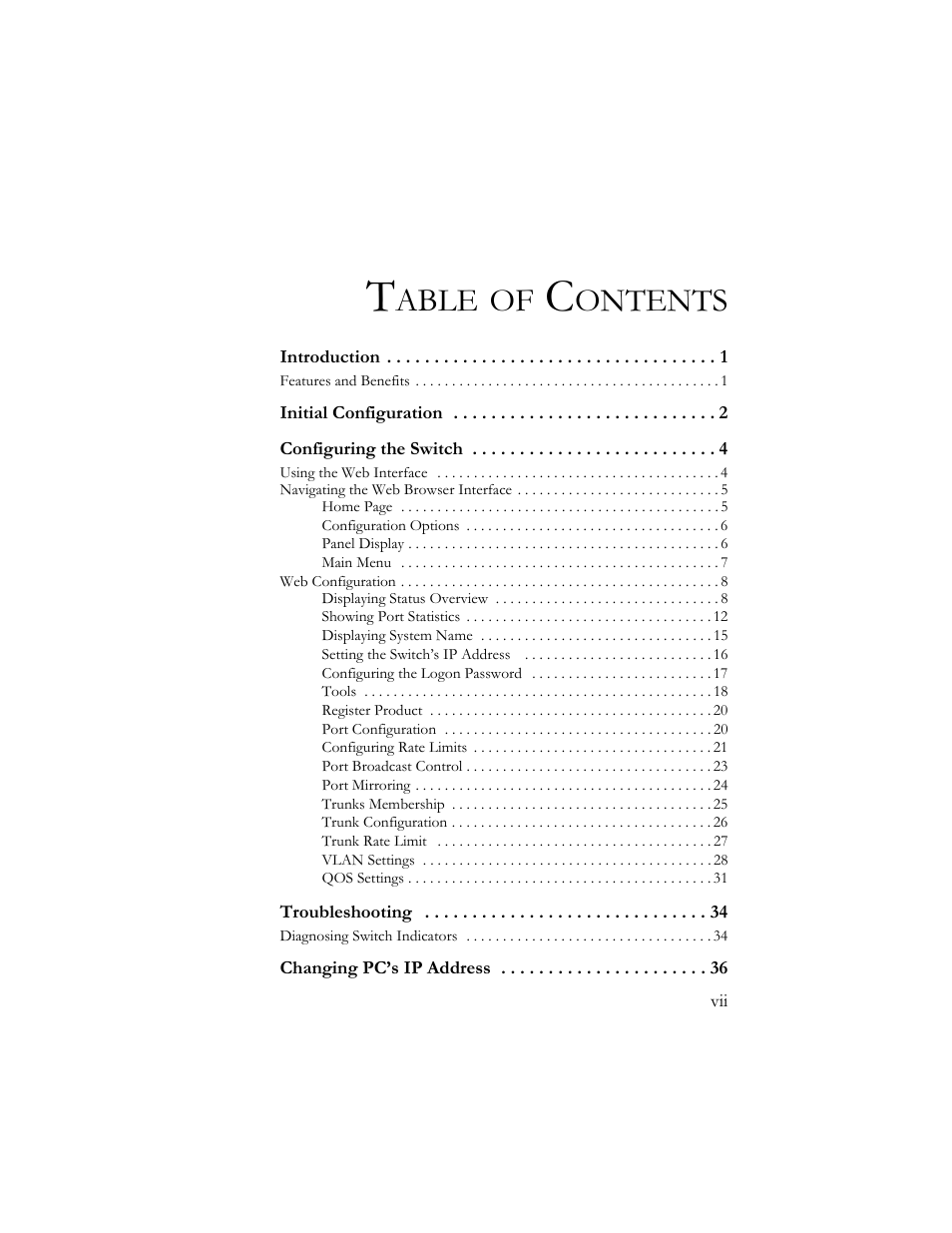 Able, Ontents | SMC Networks SMCGS24-Smart User Manual | Page 15 / 56