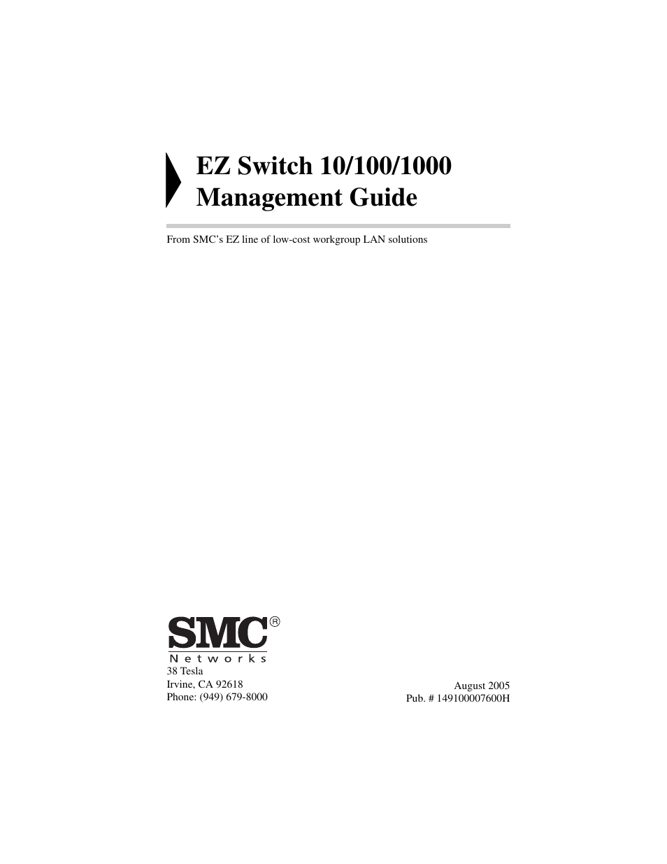 SMC Networks SMCGS24-Smart User Manual | Page 3 / 56