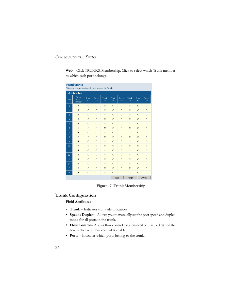 Trunk configuration | SMC Networks SMCGS24-Smart User Manual | Page 42 / 56