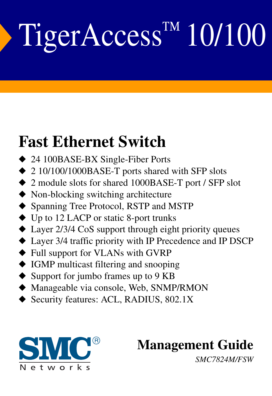 SMC Networks SMC TigerAccess SMC7824M/FSW User Manual | 748 pages
