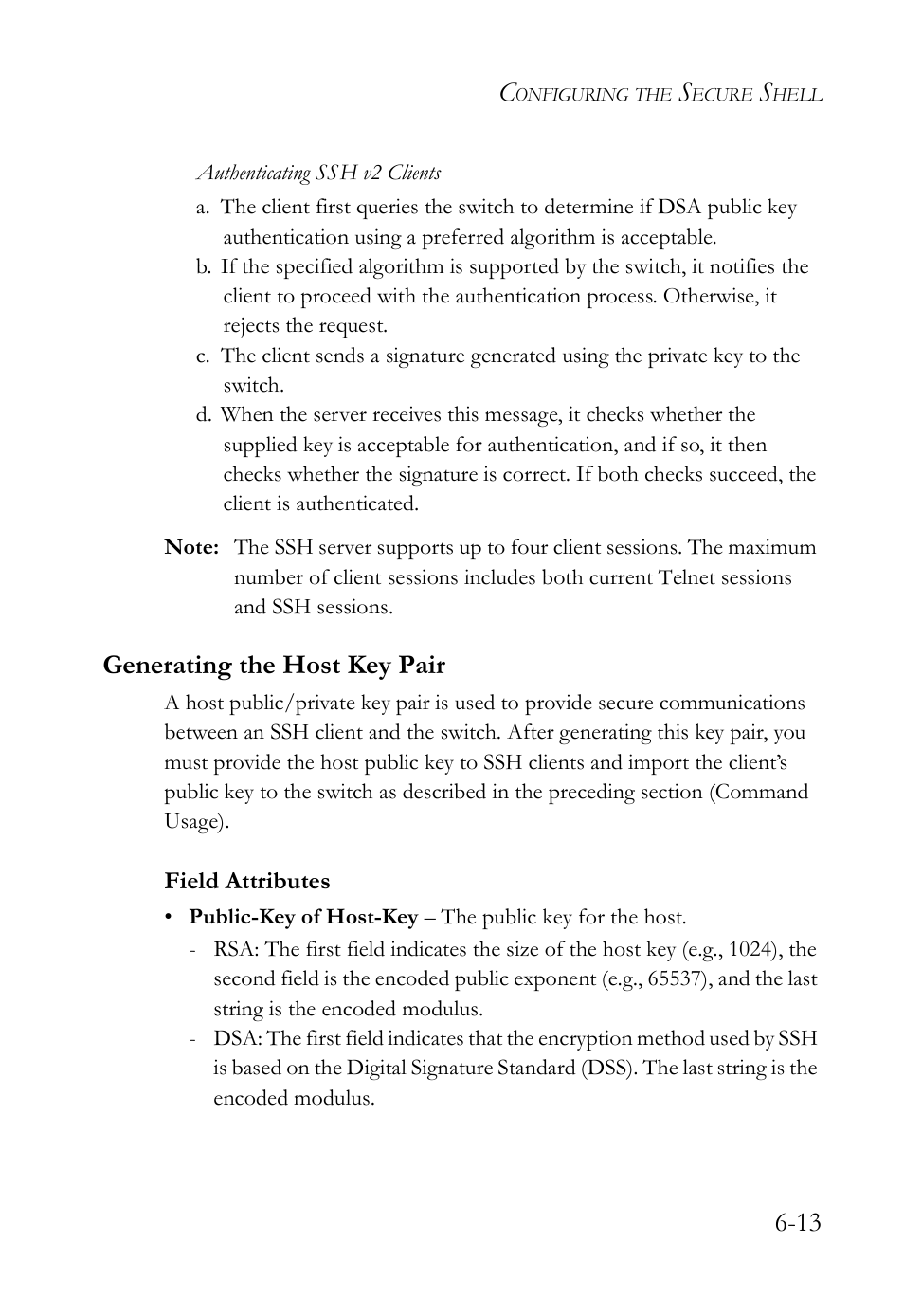 Generating the host key pair, Generating the host key pair -13 | SMC Networks SMC TigerAccess SMC7824M/FSW User Manual | Page 151 / 748