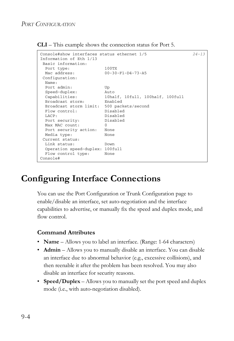 Configuring interface connections, Configuring interface connections -4 | SMC Networks SMC TigerAccess SMC7824M/FSW User Manual | Page 194 / 748