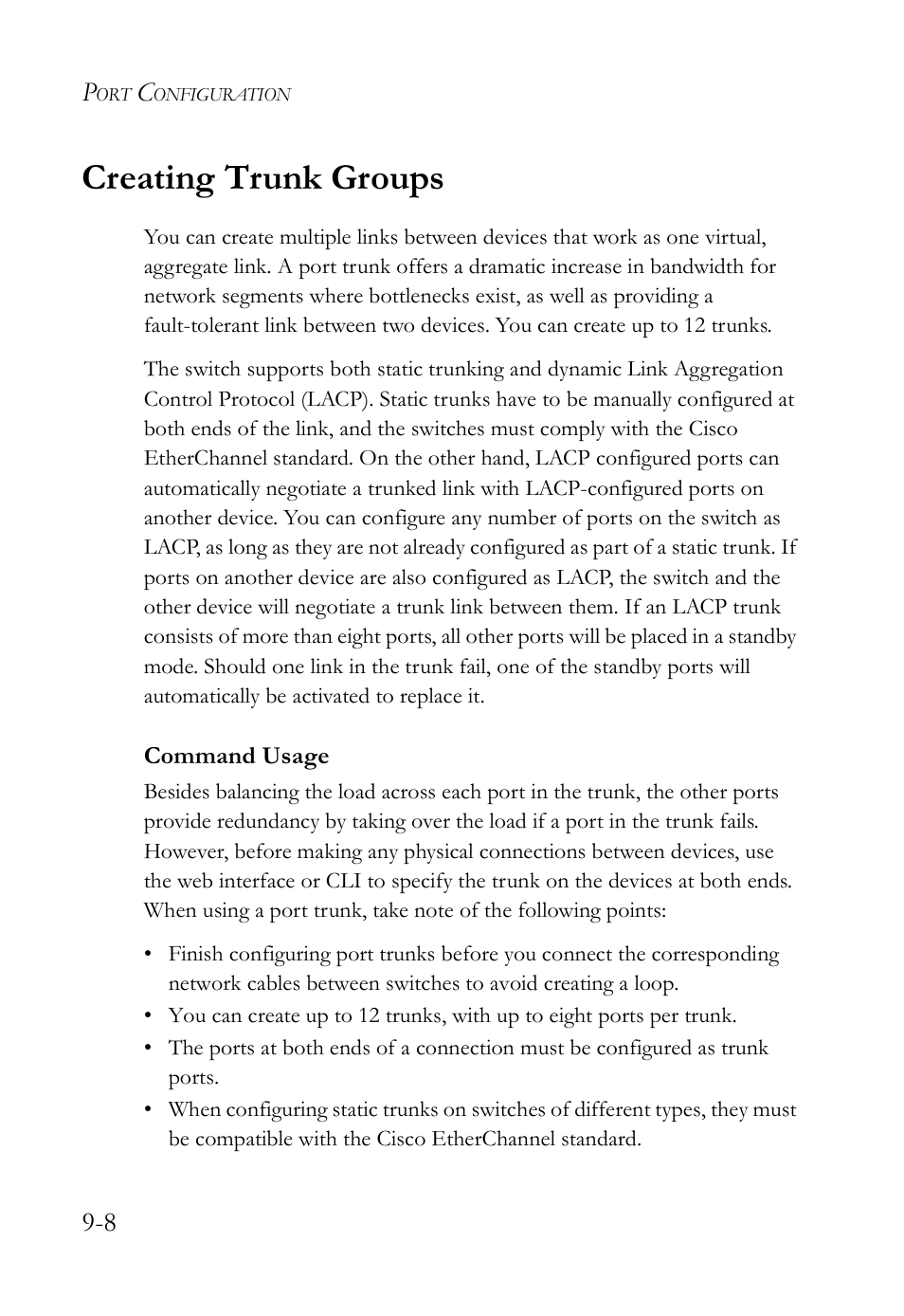 Creating trunk groups, Creating trunk groups -8 | SMC Networks SMC TigerAccess SMC7824M/FSW User Manual | Page 198 / 748