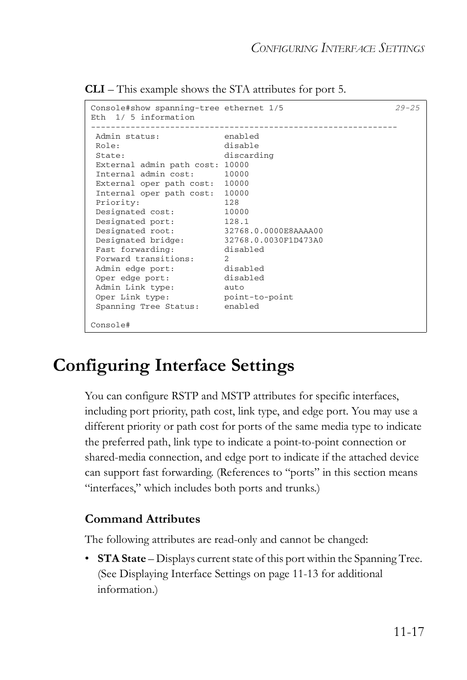 Configuring interface settings, Configuring interface settings -17 | SMC Networks SMC TigerAccess SMC7824M/FSW User Manual | Page 247 / 748