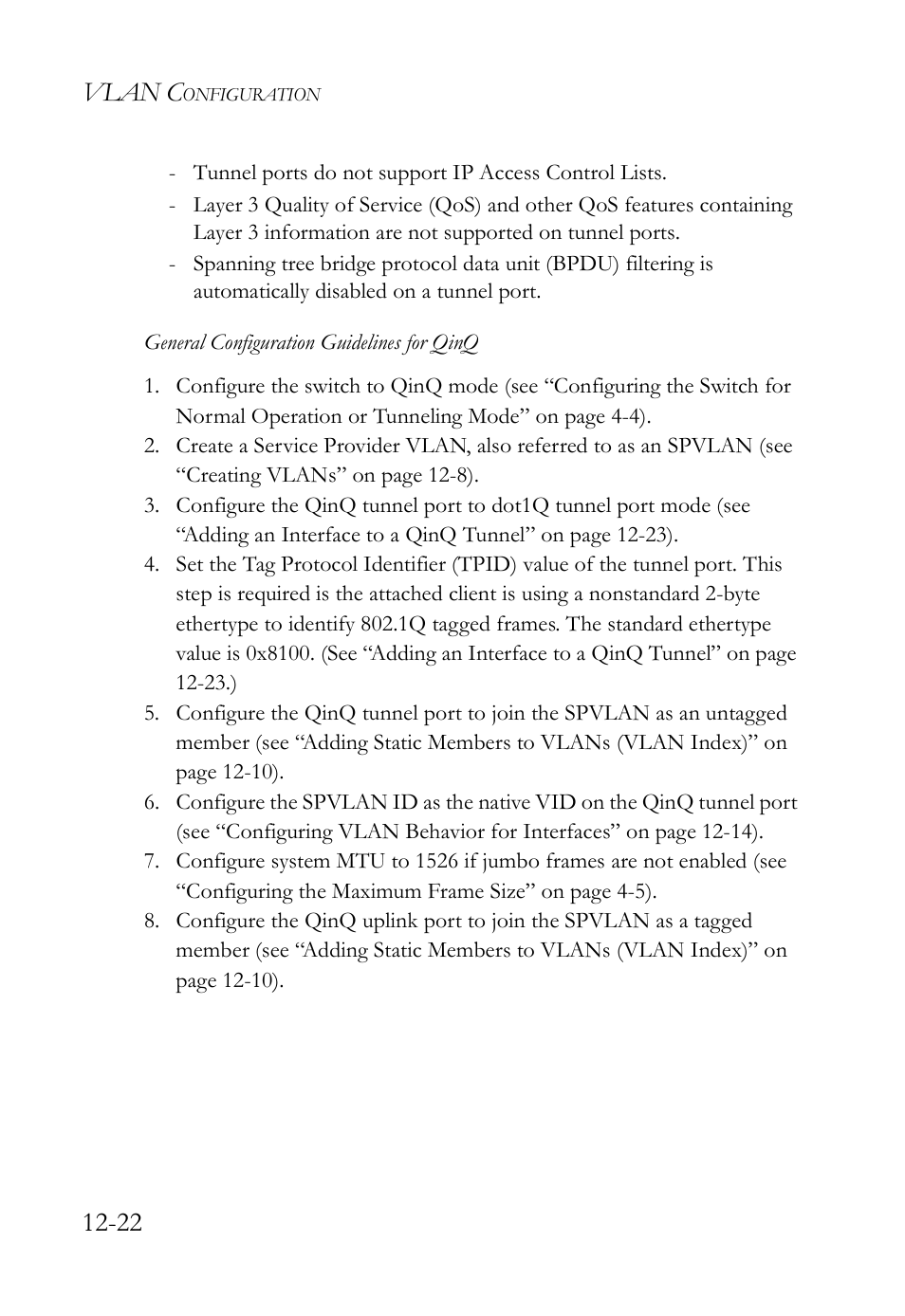 Vlan c | SMC Networks SMC TigerAccess SMC7824M/FSW User Manual | Page 280 / 748