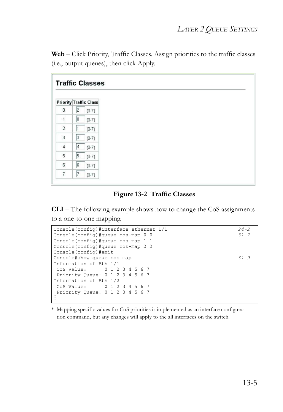 Figure 13-2 traffic classes -5 | SMC Networks SMC TigerAccess SMC7824M/FSW User Manual | Page 293 / 748