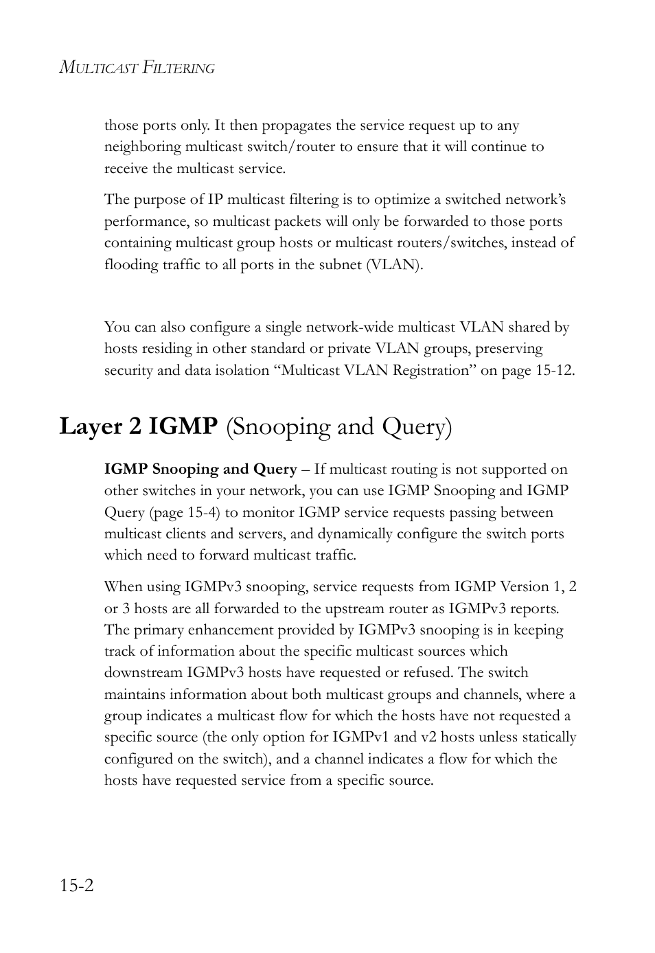Layer 2 igmp (snooping and query), Layer 2 igmp (snooping and query) -2 | SMC Networks SMC TigerAccess SMC7824M/FSW User Manual | Page 318 / 748