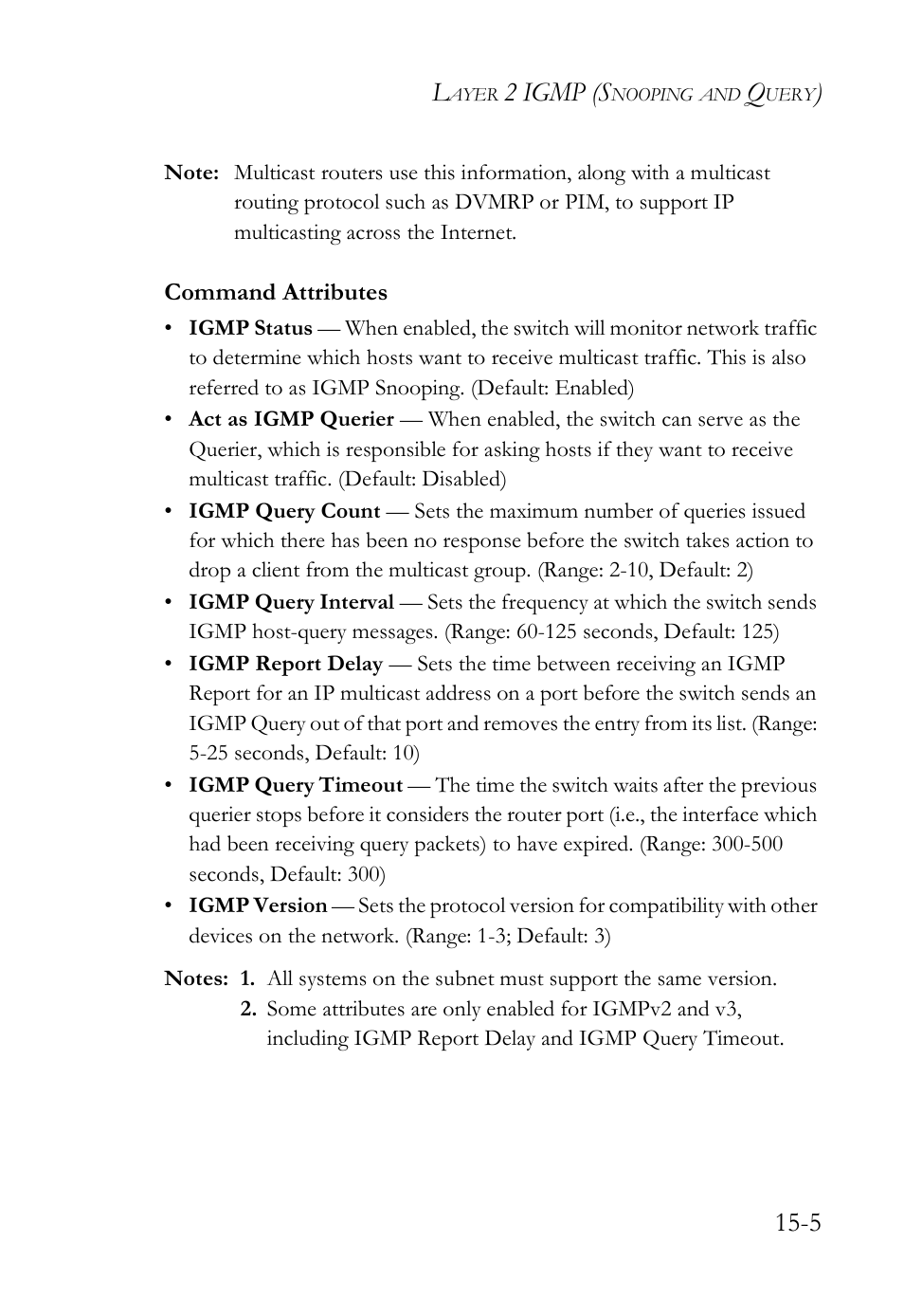 2 igmp (s | SMC Networks SMC TigerAccess SMC7824M/FSW User Manual | Page 321 / 748