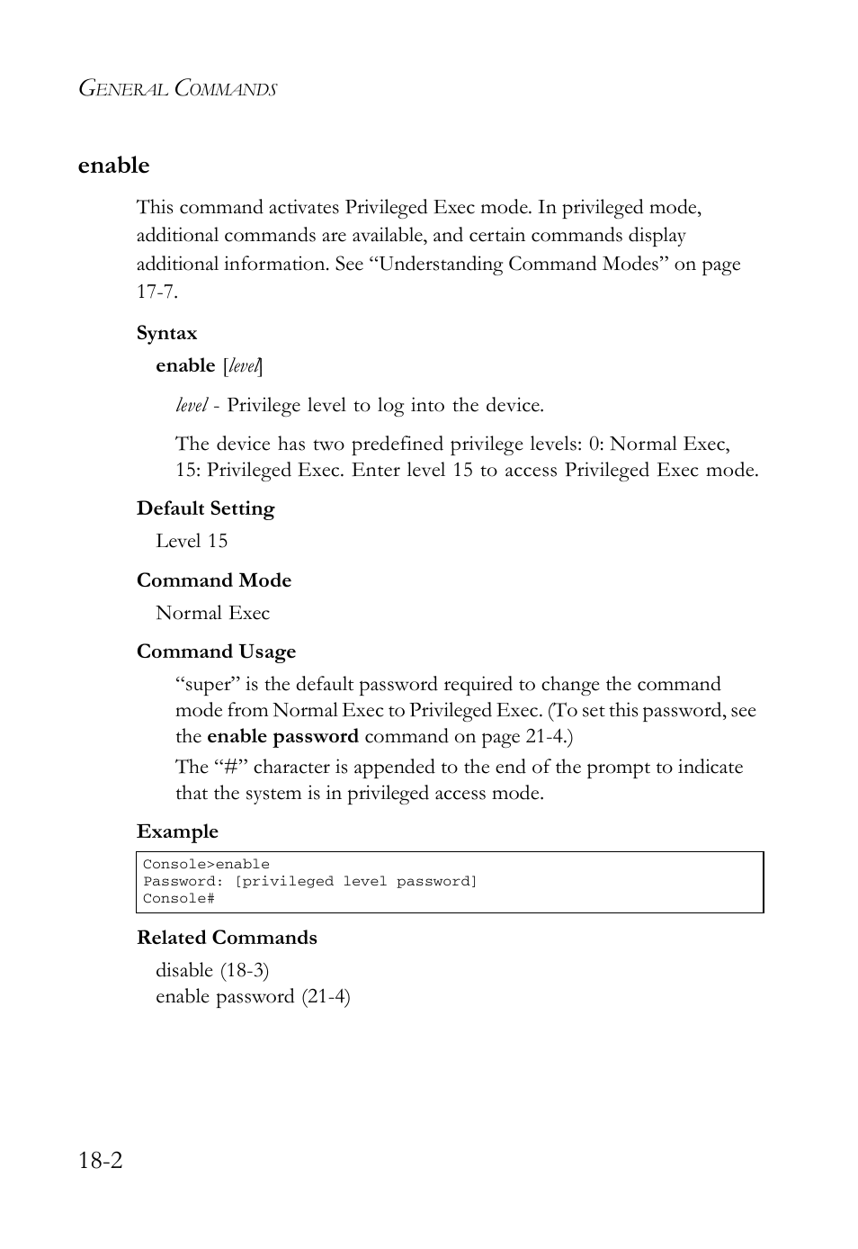 Enable, Enable -2, 2 enable | SMC Networks SMC TigerAccess SMC7824M/FSW User Manual | Page 364 / 748