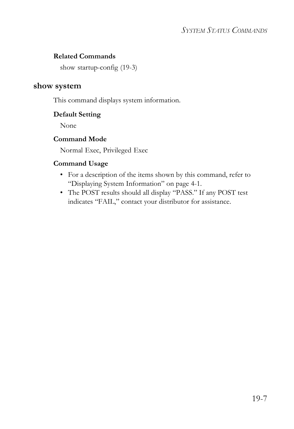 Show system, Show system -7 | SMC Networks SMC TigerAccess SMC7824M/FSW User Manual | Page 377 / 748