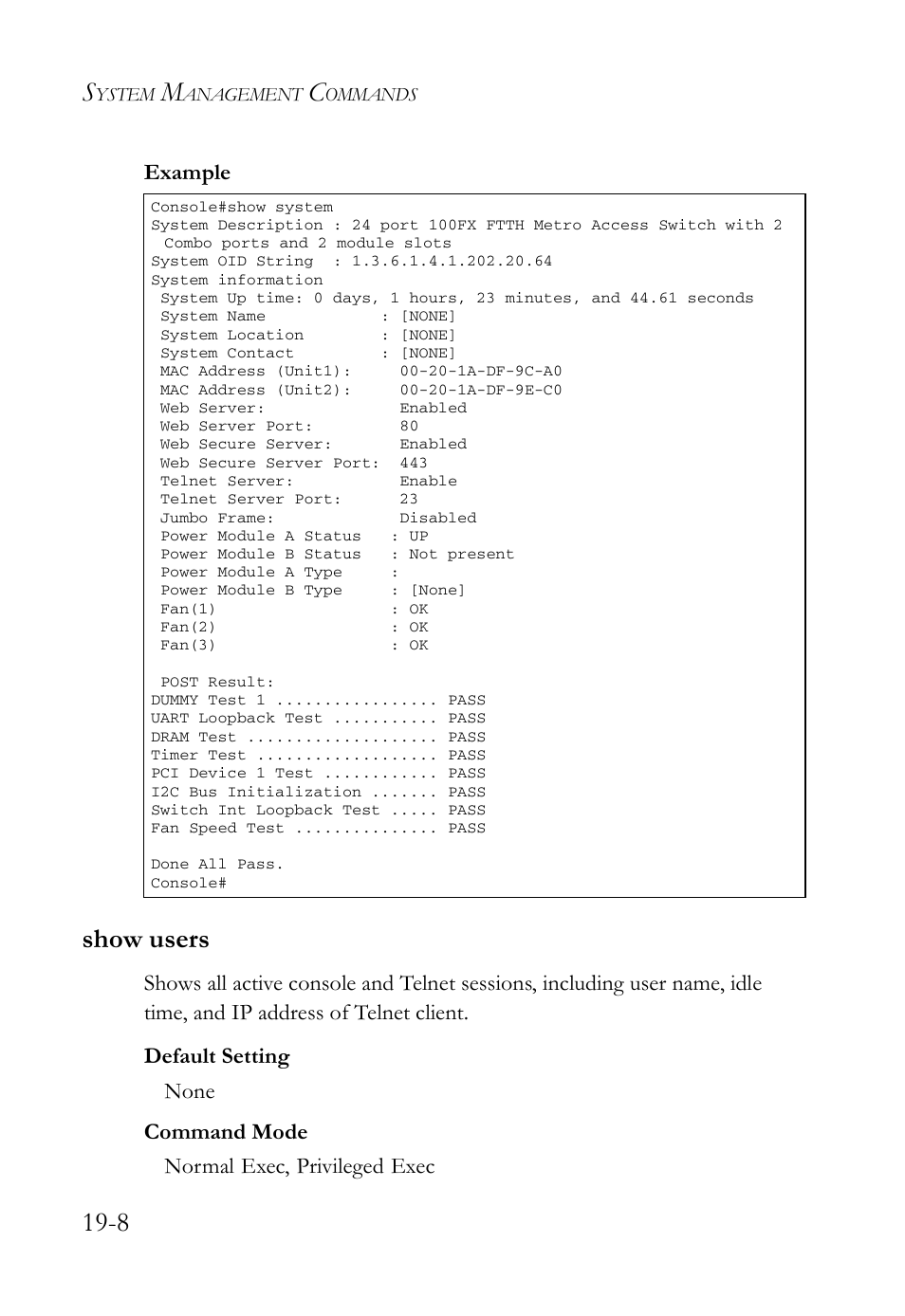 Show users, Show users -8 | SMC Networks SMC TigerAccess SMC7824M/FSW User Manual | Page 378 / 748