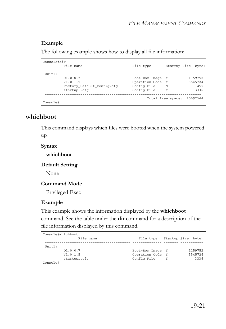 Whichboot, Whichboot -21 | SMC Networks SMC TigerAccess SMC7824M/FSW User Manual | Page 391 / 748
