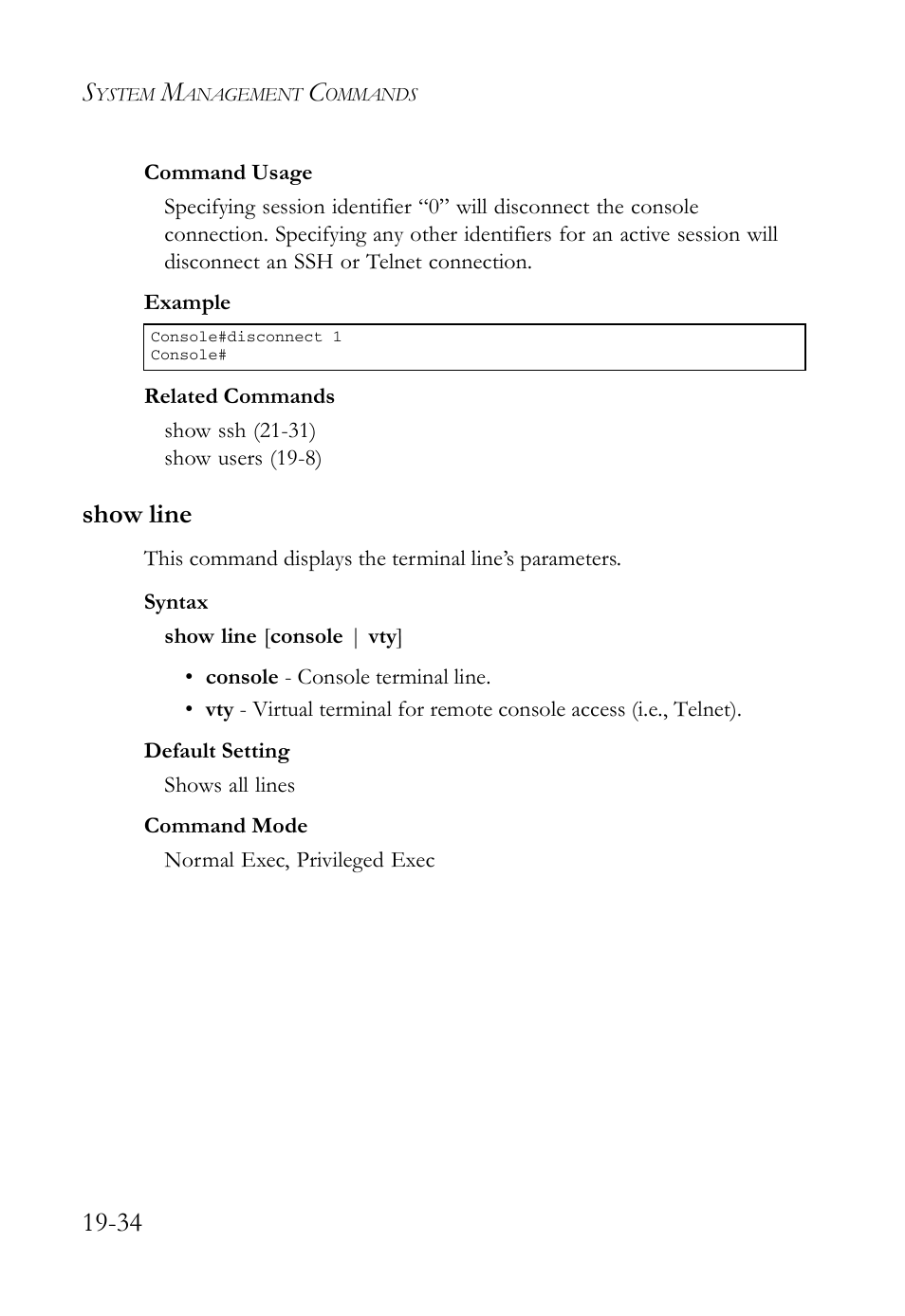 Show line, Show line -34 | SMC Networks SMC TigerAccess SMC7824M/FSW User Manual | Page 404 / 748