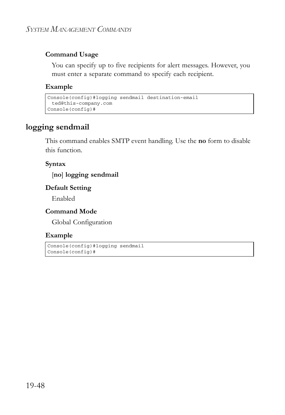 Logging sendmail, Logging sendmail -48 | SMC Networks SMC TigerAccess SMC7824M/FSW User Manual | Page 418 / 748