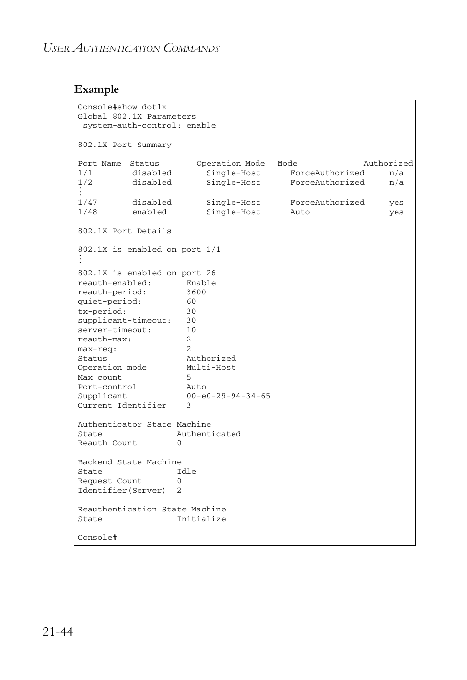 Example | SMC Networks SMC TigerAccess SMC7824M/FSW User Manual | Page 490 / 748