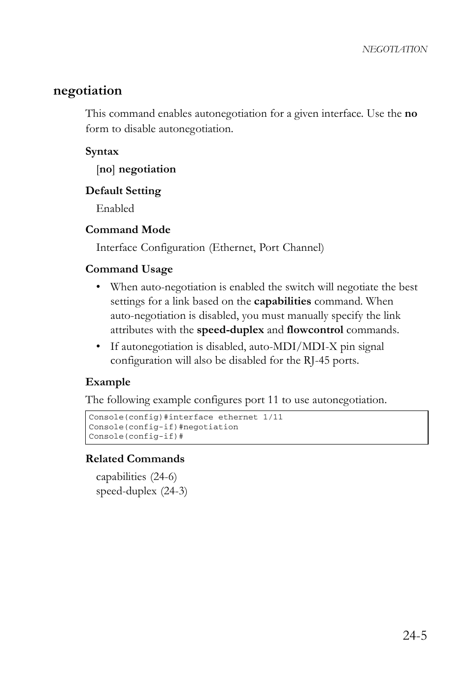 Negotiation, Negotiation -5, 5 negotiation | SMC Networks SMC TigerAccess SMC7824M/FSW User Manual | Page 545 / 748