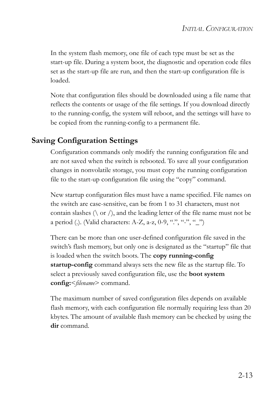 Saving configuration settings, Saving configuration settings -13 | SMC Networks SMC TigerAccess SMC7824M/FSW User Manual | Page 59 / 748