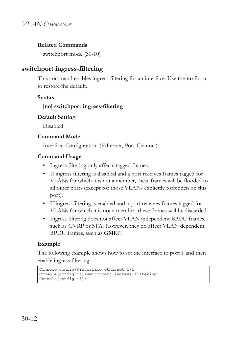 Switchport ingress-filtering, Switchport ingress-filtering -12, Vlan c | SMC Networks SMC TigerAccess SMC7824M/FSW User Manual | Page 628 / 748