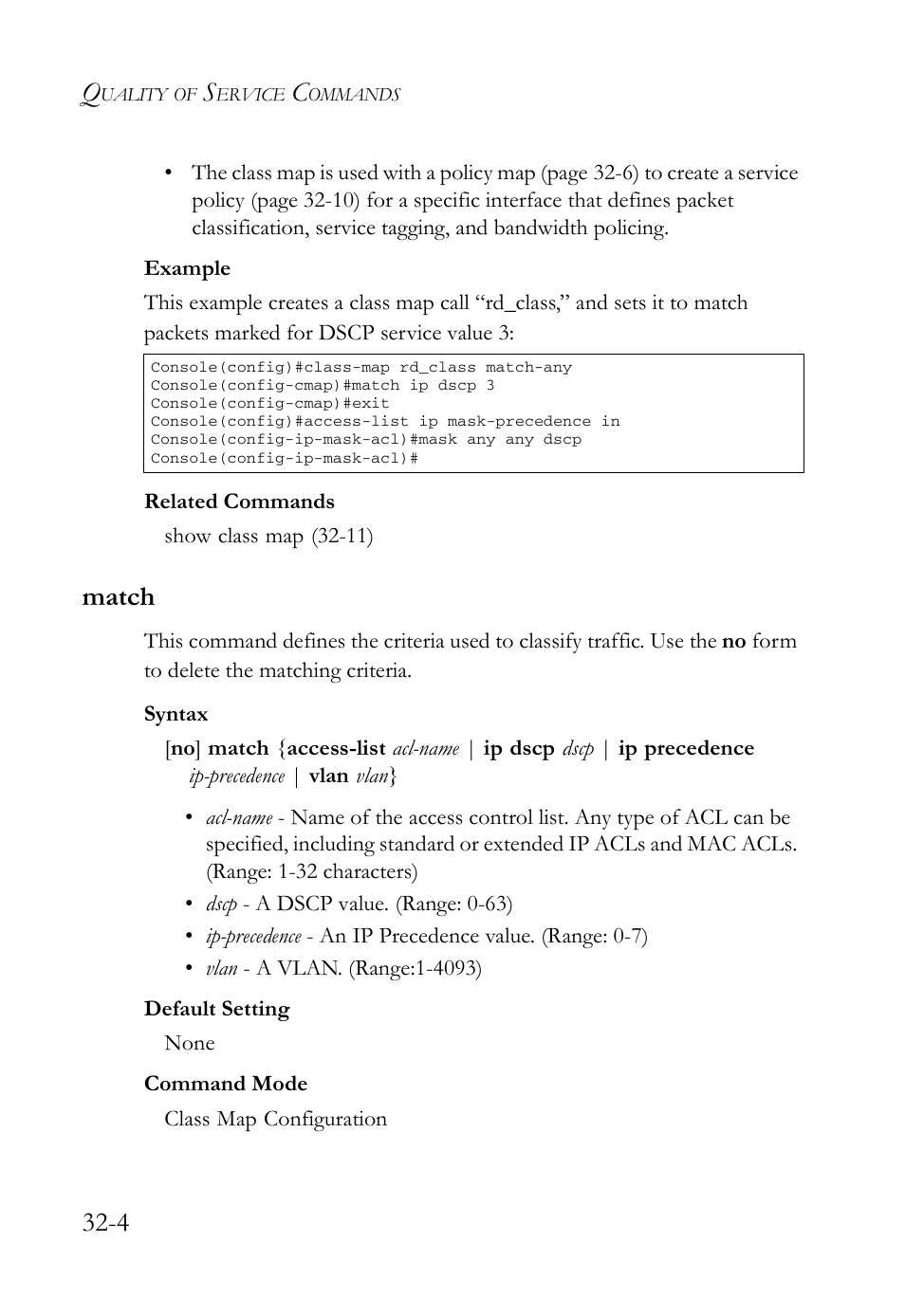 Match, Match -4 | SMC Networks SMC TigerAccess SMC7824M/FSW User Manual | Page 668 / 748