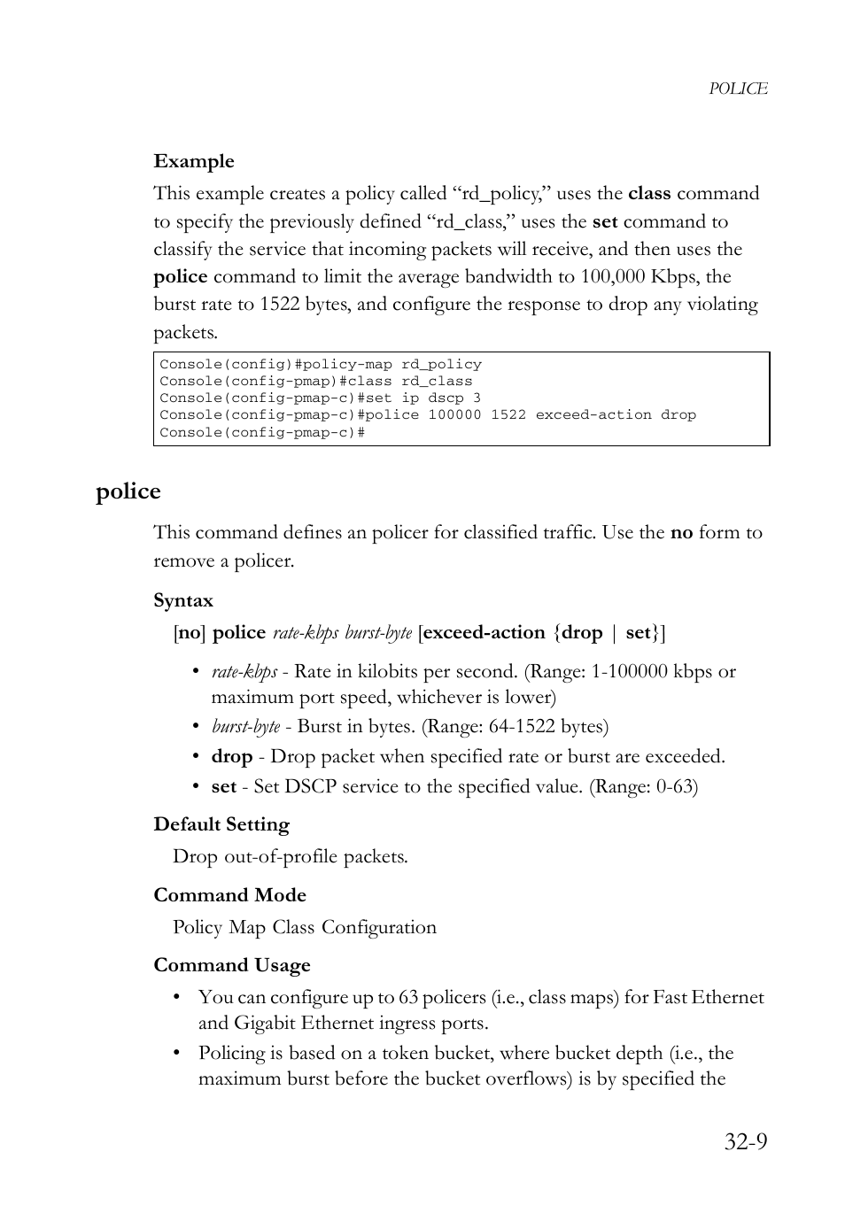 Police, Police -9 | SMC Networks SMC TigerAccess SMC7824M/FSW User Manual | Page 673 / 748