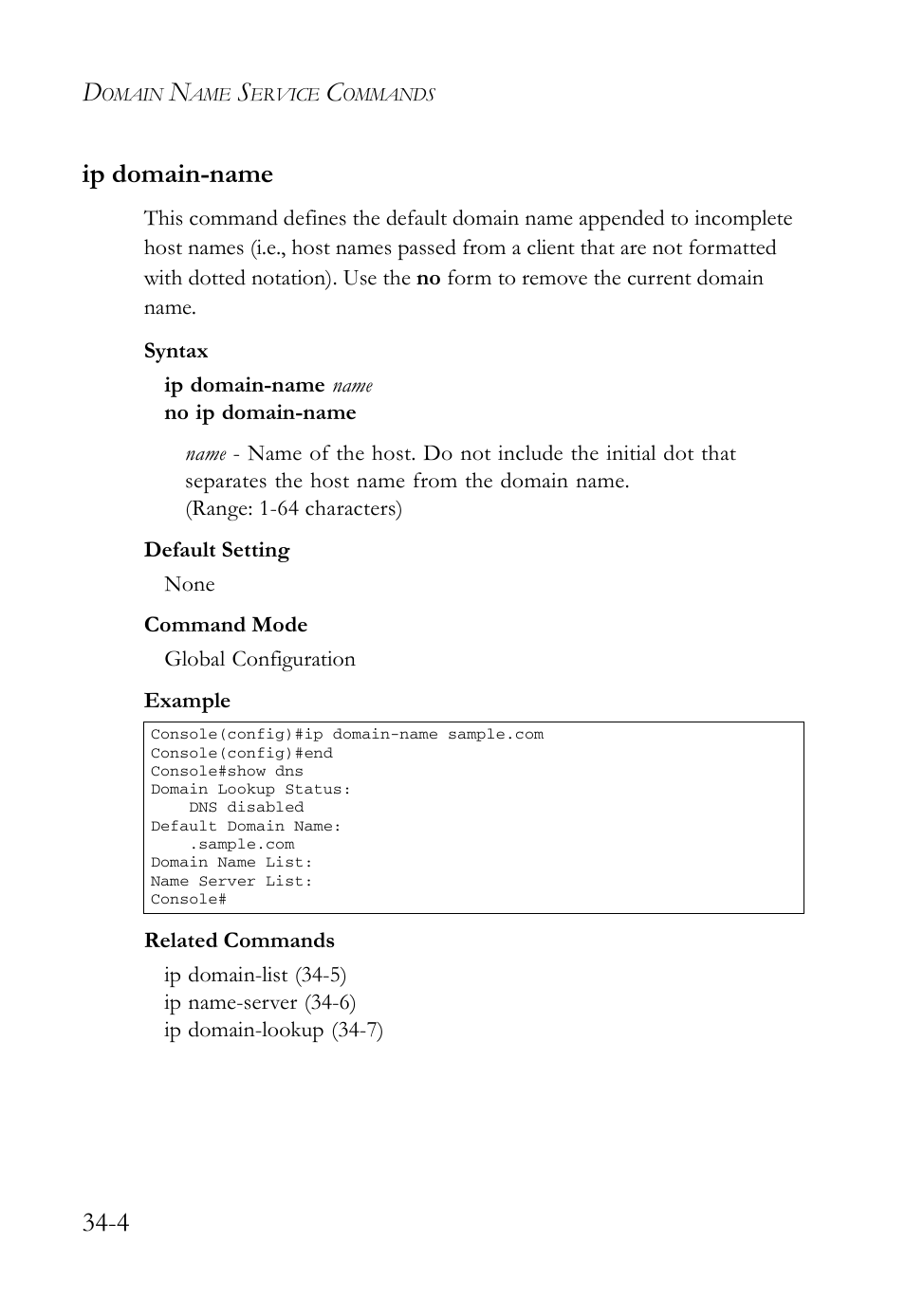Ip domain-name, Ip domain-name -4, 4 ip domain-name | SMC Networks SMC TigerAccess SMC7824M/FSW User Manual | Page 704 / 748