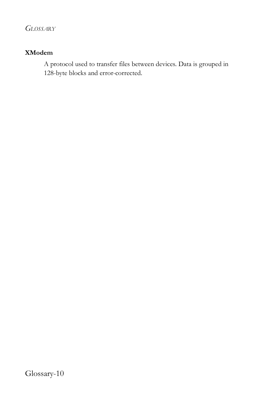 Glossary-10 | SMC Networks SMC TigerAccess SMC7824M/FSW User Manual | Page 740 / 748