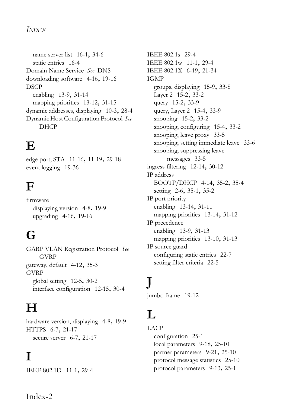 Index-2 | SMC Networks SMC TigerAccess SMC7824M/FSW User Manual | Page 742 / 748